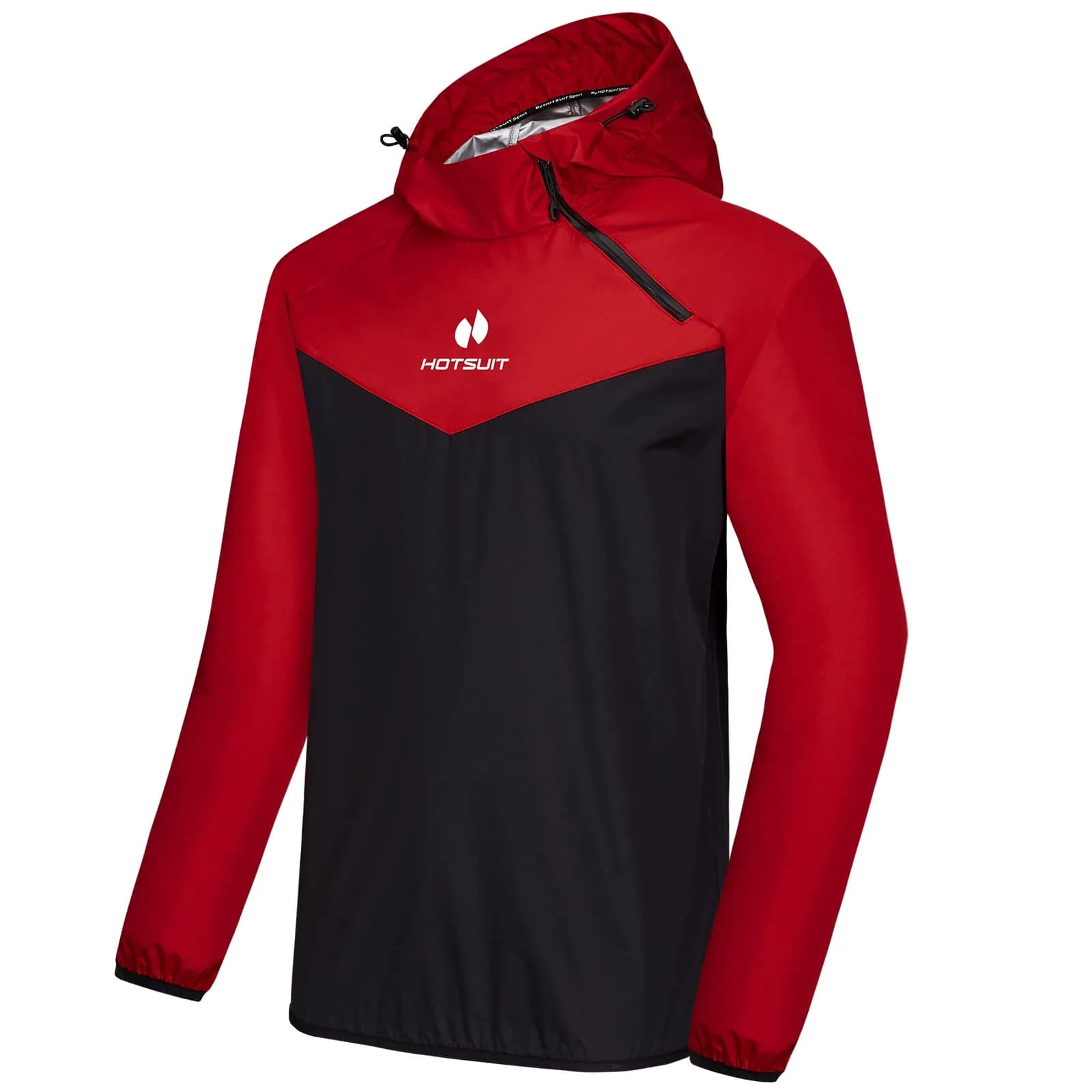 HOTSUIT Red Sauna Jacket for Men & Women - Sweat 5x More, Size Small - main product image