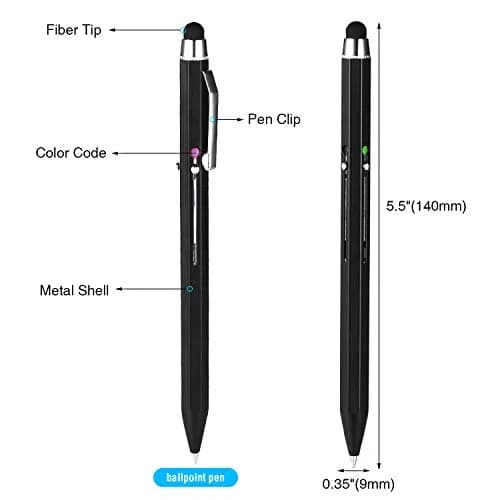 SMTTW 5-in-1 Stylus Pen & Multicolor Ballpoint Pen with Metal Gift Box | Smooth Ink Flow thumbnail 2