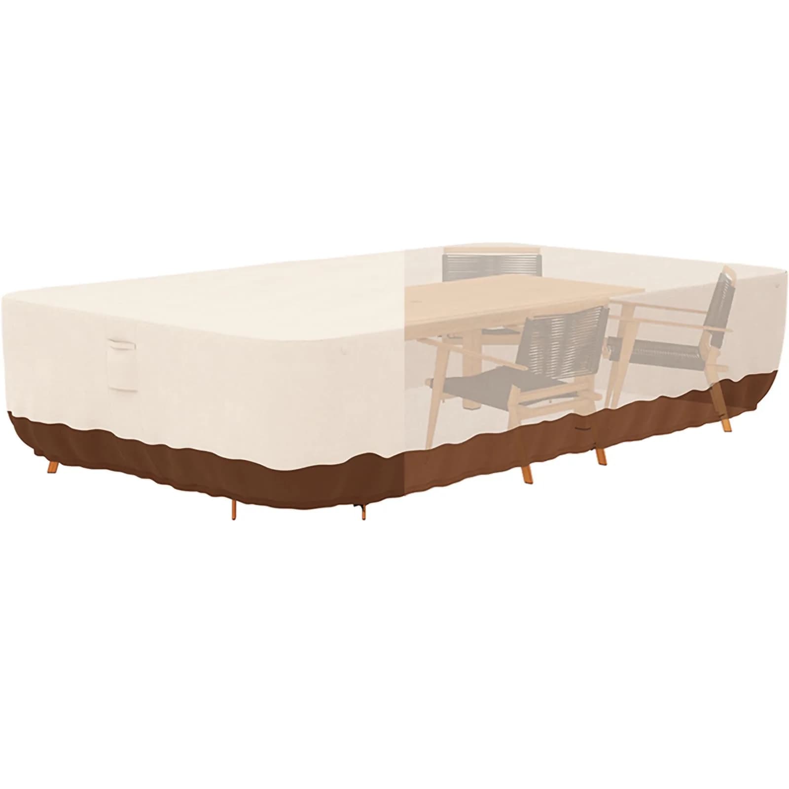 Tuyeho Heavy Duty 900D Outdoor Patio Furniture Set Cover 335cm x 213cm x 71cm | Waterproof & Windproof for All-Weather Protection - main product image