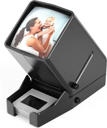 DIGITNOW 35mm Slide and Film Viewer, 3X Magnification, Battery Operation, LED Lighted Illuminated Viewing –for 35mm Slides & Positive Film Negatives thumbnail 1