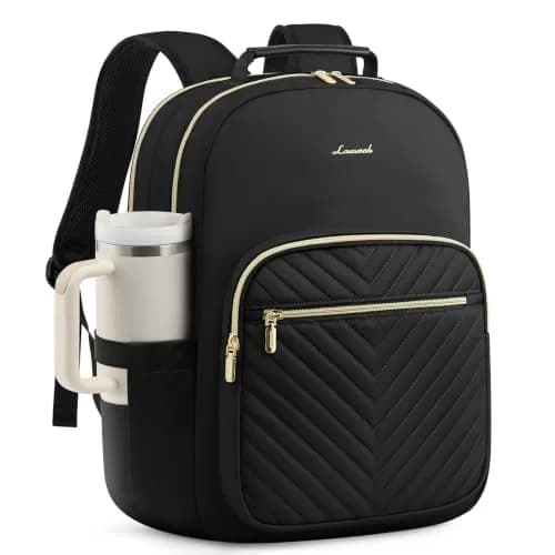 LOVEVOOK 15.6 Inch Laptop Backpack Purse for Women | Water-Resistant, USB Port, Daypack for Work & Travel thumbnail 1