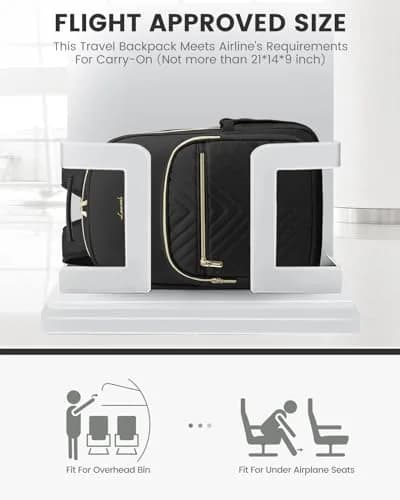 LOVEVOOK 15.6 Inch Laptop Backpack Purse for Women | Water-Resistant, USB Port, Daypack for Work & Travel thumbnail 6