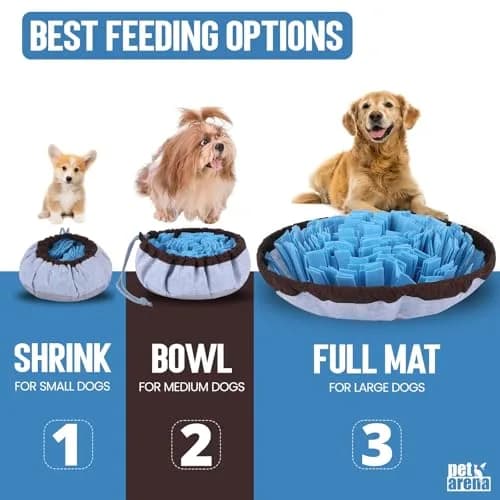 PET ARENA Adjustable Snuffle Mat for Dogs 1 Count (Pack of 1) | Puzzle Feeder Toy for Mental Stimulation thumbnail 1