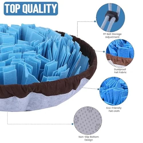 PET ARENA Adjustable Snuffle Mat for Dogs 1 Count (Pack of 1) | Puzzle Feeder Toy for Mental Stimulation thumbnail 3
