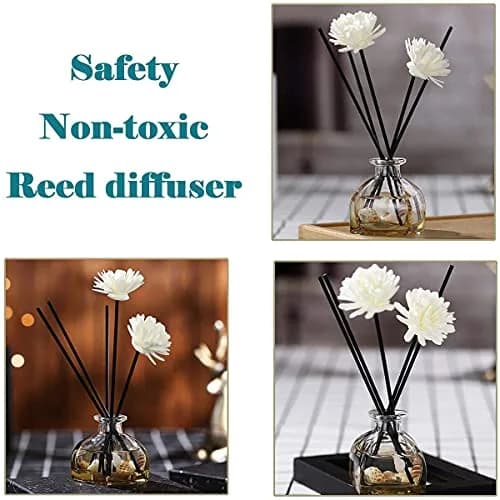 PLYXQ Black Fiber Reed Diffuser Sticks 18cm (7 Inch) - 100 Count | Natural Scent Diffusion thumbnail 6