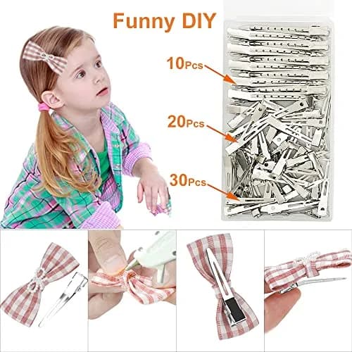 HiJeaton 60Pcs Metal Duck Billed Hair Clips for Women Styling Sectioning, Silver Hair Pins for Long Hair, Alligator Curl Loc Clips for Thick Hair Roller, Salon, Bows DIY | Non-slip, Durable, Easy to Use thumbnail 5