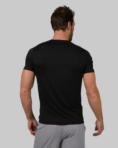 32 Degrees Men's 4 Pack Cool Classic Crewneck T-Shirt XX-Large Black | Quick Dry Anti-Odor 4-Way Stretch thumbnail 3