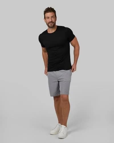 32 Degrees Men's 4 Pack Cool Classic Crewneck T-Shirt XX-Large Black | Quick Dry Anti-Odor 4-Way Stretch thumbnail 4