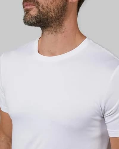 32 Degrees Men's 4 Pack Crewneck T-Shirt | Anti-Odor, Quick Dry, 4-Way Stretch, White, XX-Large thumbnail 2