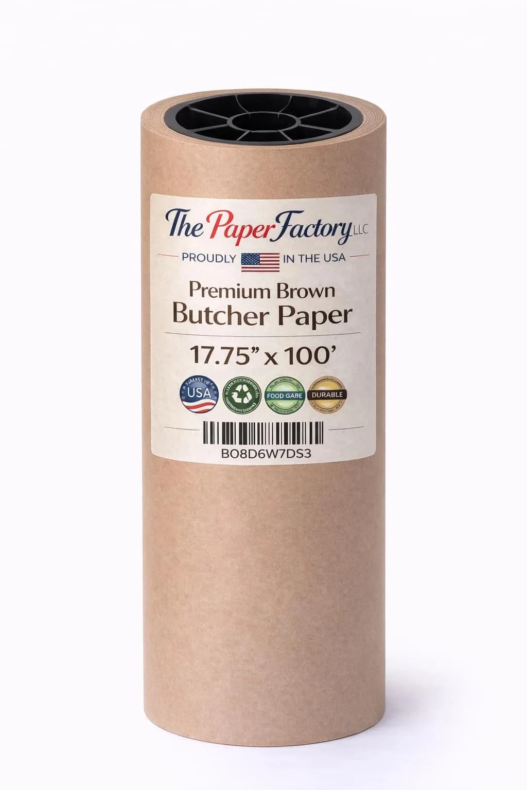 The Paper Factory LLC Premium Brown Butcher Paper Roll 17.75” x 100’ | Food-Grade Kraft for BBQ & Food Service - main product image
