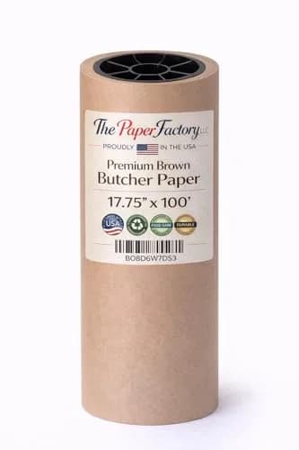 The Paper Factory LLC Premium Brown Butcher Paper Roll 17.75” x 100’ | Food-Grade Kraft for BBQ & Food Service thumbnail 1