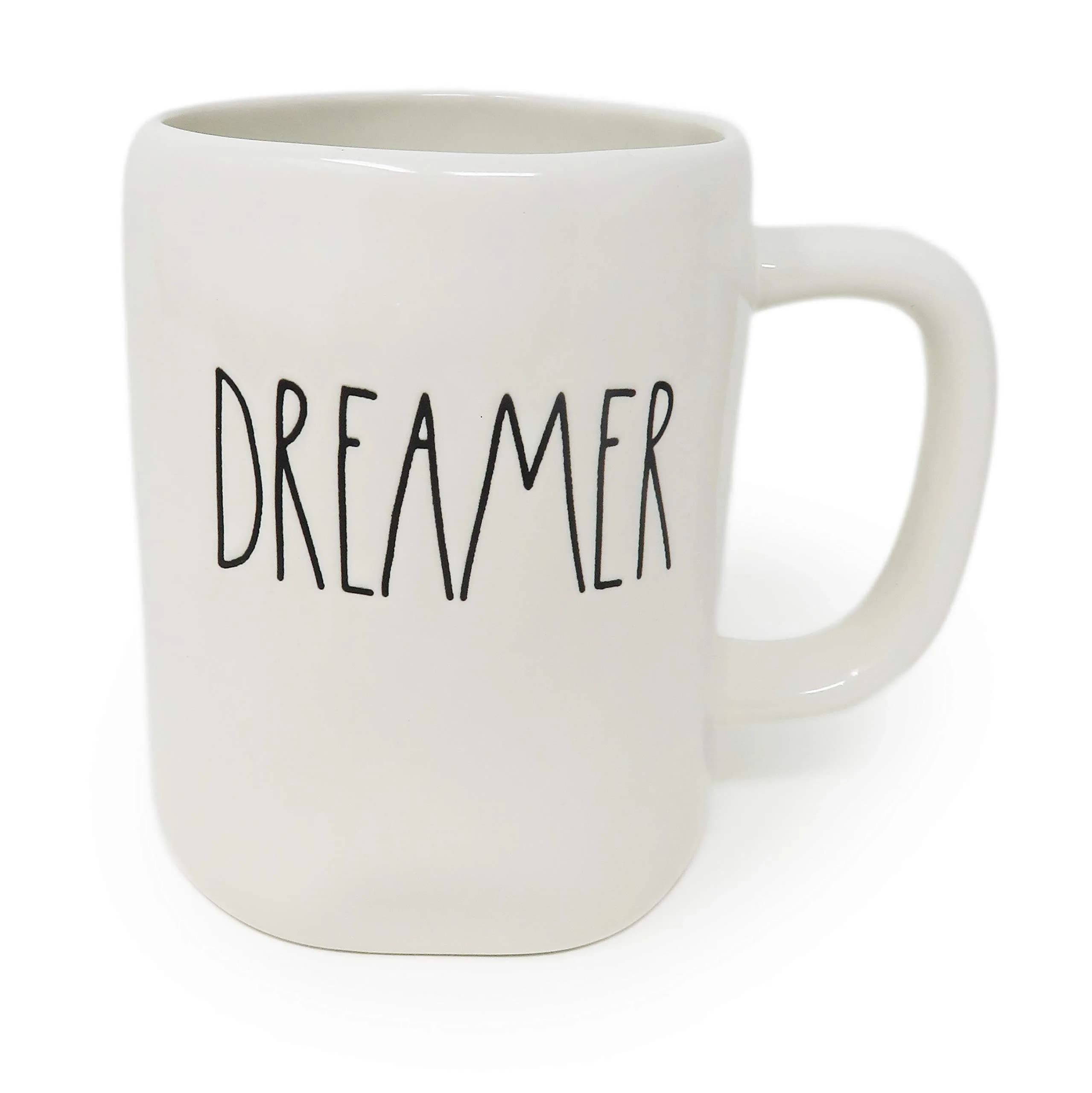 Rae Dunn by Magenta DREAMER Ceramic 16 Ounce Coffee Mug | Handcrafted Look with Unique Imperfections — 16 Ounces