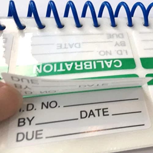 wootile Self Laminating Write-on Calibration Stickers 1 x 2 Inch | Waterproof & Easy to Use thumbnail 2