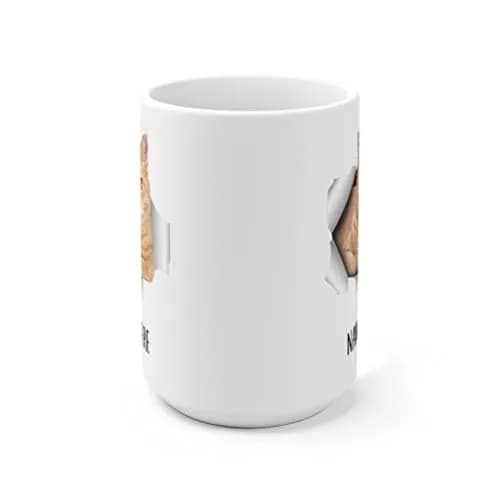 Lovesout Funny Personalized Name Tabby Cat Orange Custom Text Christmas 2026 Gifts White Coffee Mug 443ml (15oz) | Unique Gift for Cat Lovers thumbnail 2