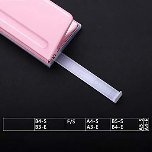 WORKLION Adjustable 6 Hole Punch: Metal Six Hole Puncher for Planners and 6-Ring Binders with 6 Sheet Capacity for A4 / A5 / A6 / Personal/Pocket Size (Pink) thumbnail 4