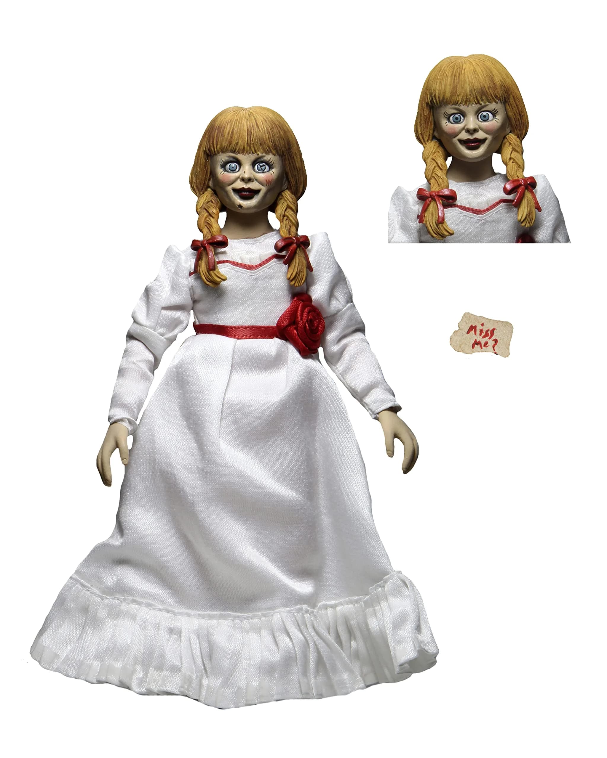 NECA Annabelle Clothed Action Figure 8" | Haunted Doll with Interchangeable Heads - main product image