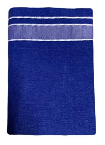 Prakasam Cotton Mens Single Dhoti 1.28x1.95 Mtrs | Blue Kerala Dhoti for Men thumbnail 1