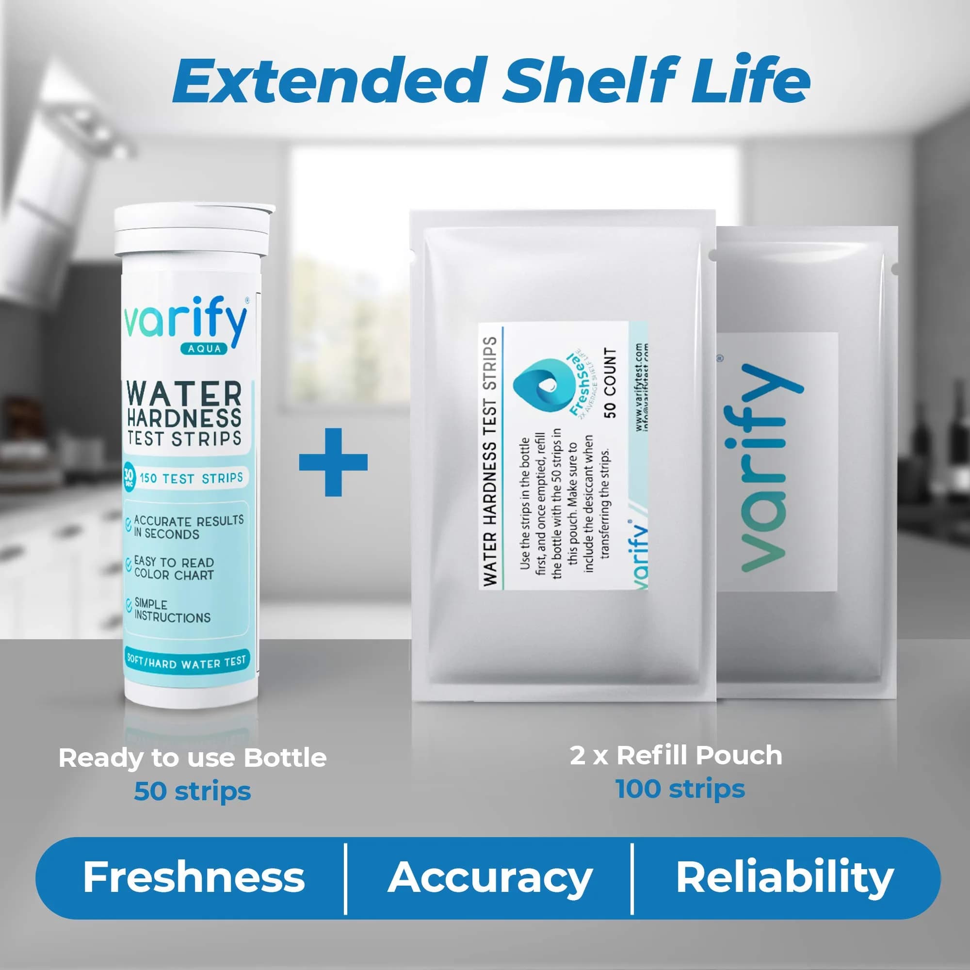 VARIFY Water Hardness Test Kit 150 Strips | Test Drinking Water, Wells, Pools, Spas - view 5