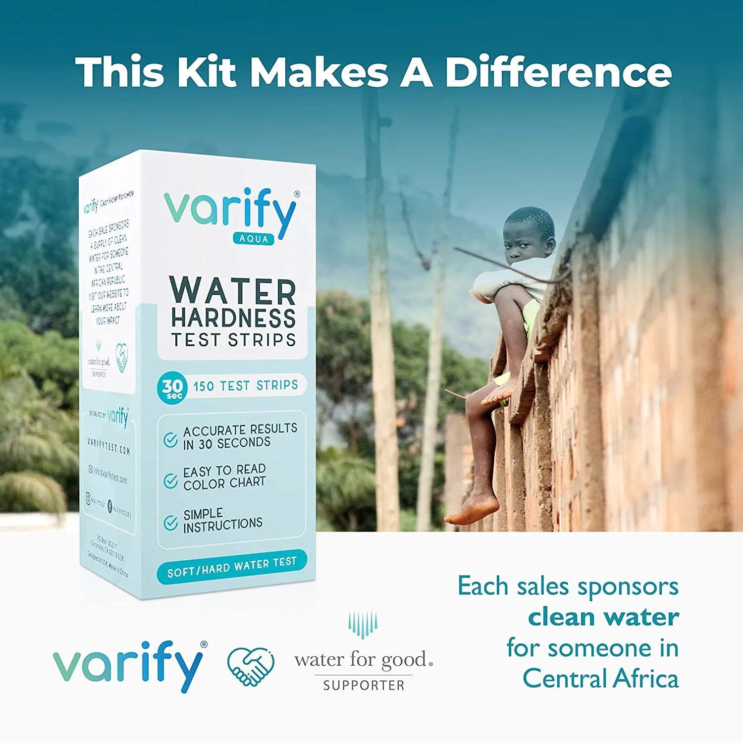 VARIFY Water Hardness Test Kit 150 Strips | Test Drinking Water, Wells, Pools, Spas - view 7