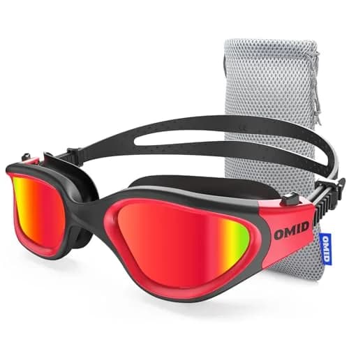 OMID Polarized Swim Goggles for Adults | 180° Wide View Anti-fog, UV Protection, Leak-proof thumbnail 1