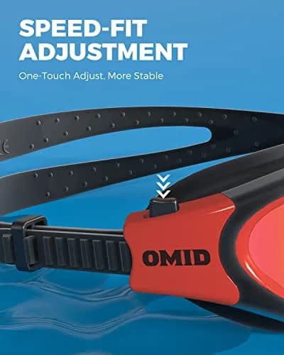 OMID Polarized Swim Goggles for Adults | 180° Wide View Anti-fog, UV Protection, Leak-proof thumbnail 7