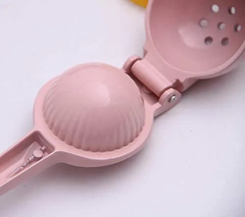 YI LIGHTING Metal Manual Citrus Lemon Lime Squeezer Juicer, Fruit Juicer, Metal, Kitchen Tool (Pink) | Efficient Extraction thumbnail 7