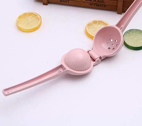 YI LIGHTING Metal Manual Citrus Lemon Lime Squeezer Juicer, Fruit Juicer, Metal, Kitchen Tool (Pink) | Efficient Extraction thumbnail 8