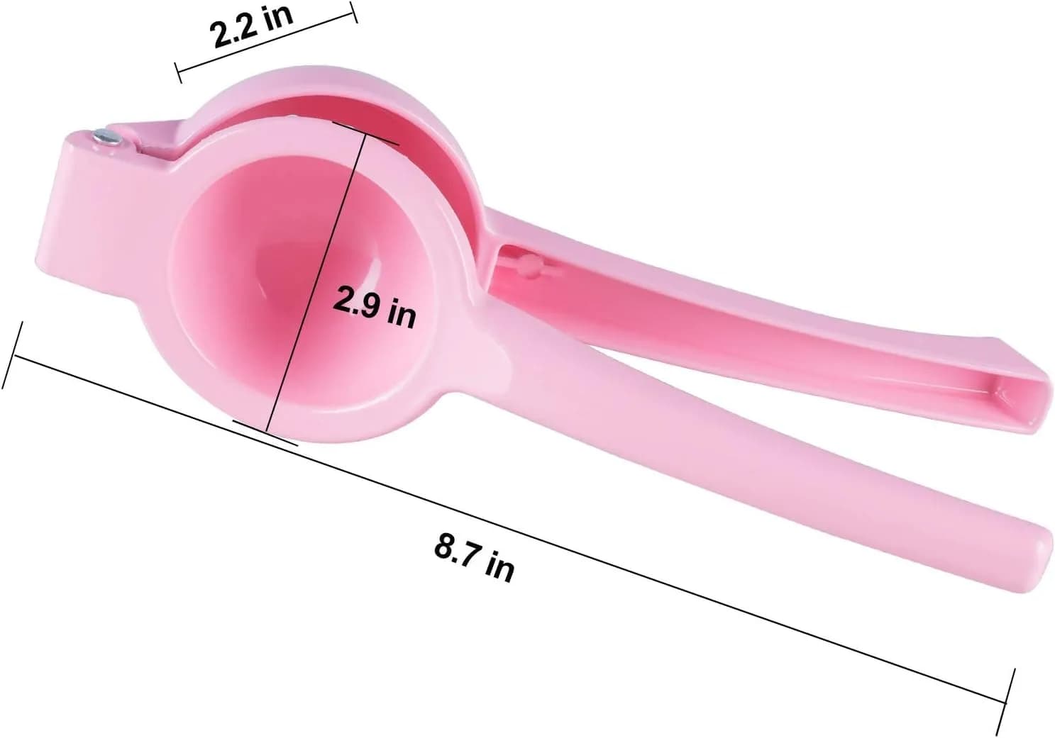 YI LIGHTING Metal Manual Citrus Lemon Lime Squeezer Juicer, Fruit Juicer, Metal, Kitchen Tool (Pink) | Efficient Extraction
