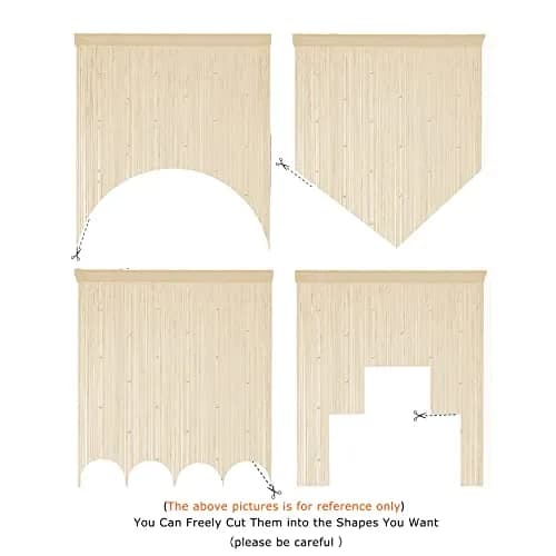 YaoYue Beaded Door String Curtain 39"W x 110"L | Elegant Room Divider & Doorway Decor thumbnail 5