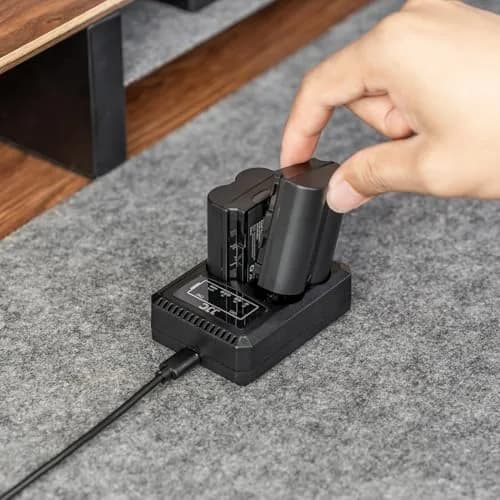 JJC Dual USB Battery Charger for DMW-BLC12 Sigma BP-51 Leica BP-DC12 | Compatible with Lumix G95 G85 GH2 G5 G6 FZ200 FZ1000 thumbnail 8