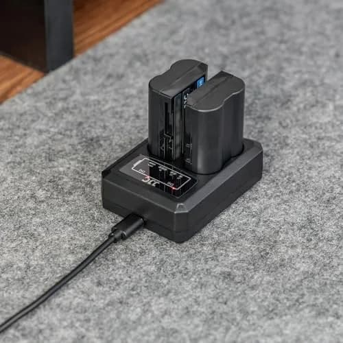 JJC Dual USB Battery Charger for DMW-BLC12 Sigma BP-51 Leica BP-DC12 | Compatible with Lumix G95 G85 GH2 G5 G6 FZ200 FZ1000 thumbnail 9