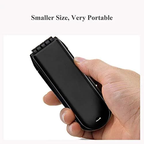 Ancable Travel Hair Brush for Women, Mini Folding Hair Brush for Wet & Dry, Ultrasoft Small Pocket Mirror Brush for All Hair Types, Black thumbnail 4