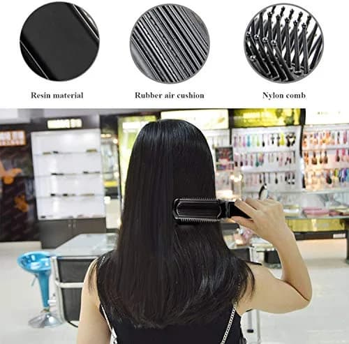 Ancable Travel Hair Brush for Women, Mini Folding Hair Brush for Wet & Dry, Ultrasoft Small Pocket Mirror Brush for All Hair Types, Black thumbnail 6