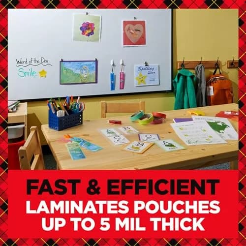 Scotch Thermal Laminator TL901X Bundle with 100 Pouches | 9-inch Width, 5 mil, 1-min/page thumbnail 5