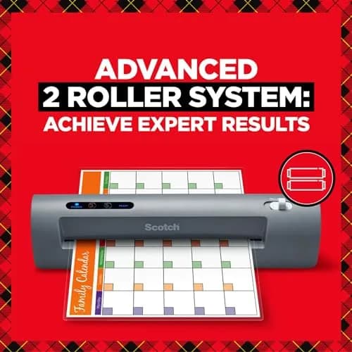 Scotch Thermal Laminator TL901X Bundle with 100 Pouches | 9-inch Width, 5 mil, 1-min/page thumbnail 6