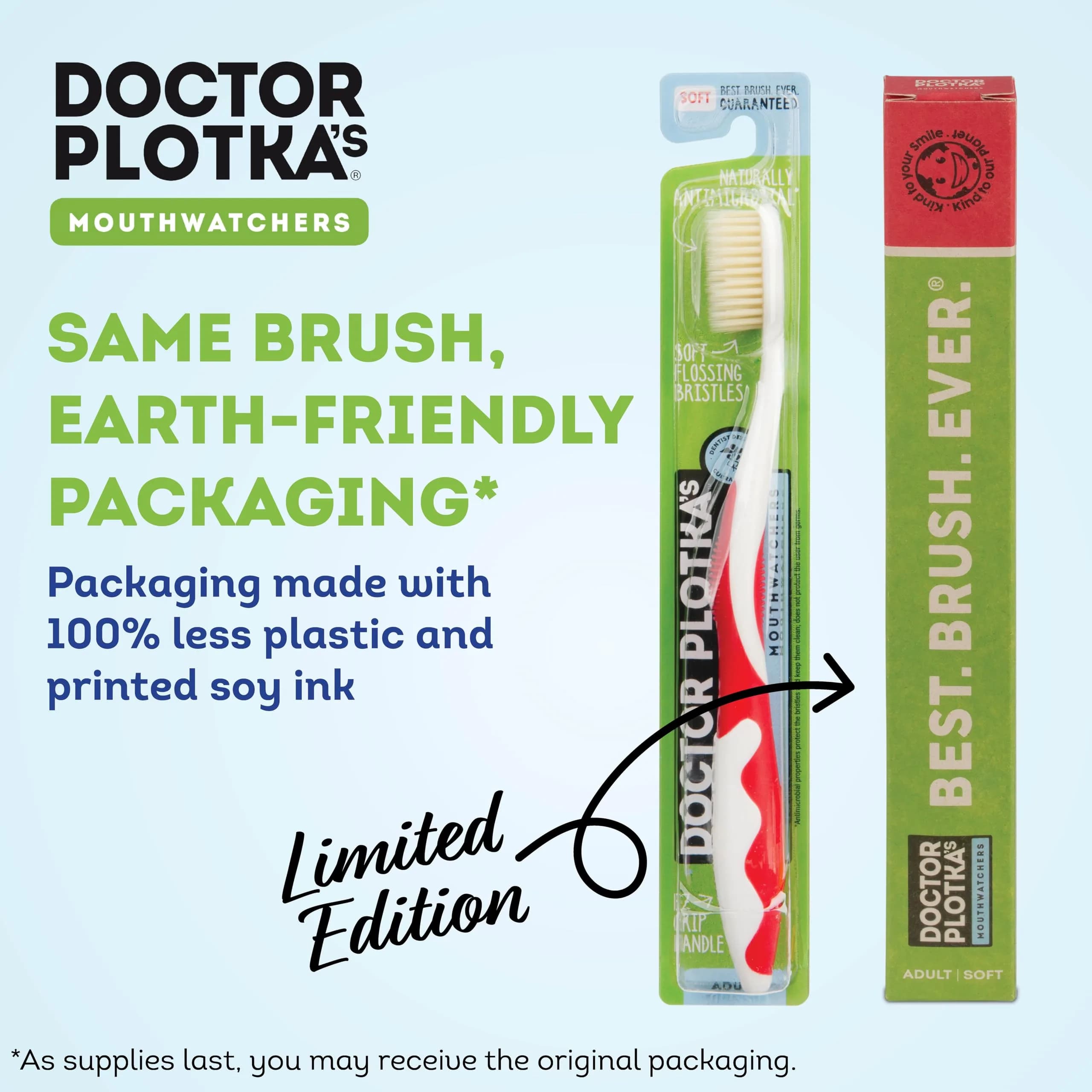 MOUTHWATCHERS Soft Flossing Manual Toothbrush Family Pack, 4 Count | Dentist-Designed for Deep Clean - view 7