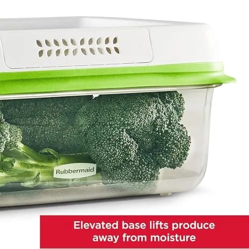 Rubbermaid FreshWorks Produce Containers, Medium/Large, 6-Piece Set | Keeps Produce Fresher Longer thumbnail 3