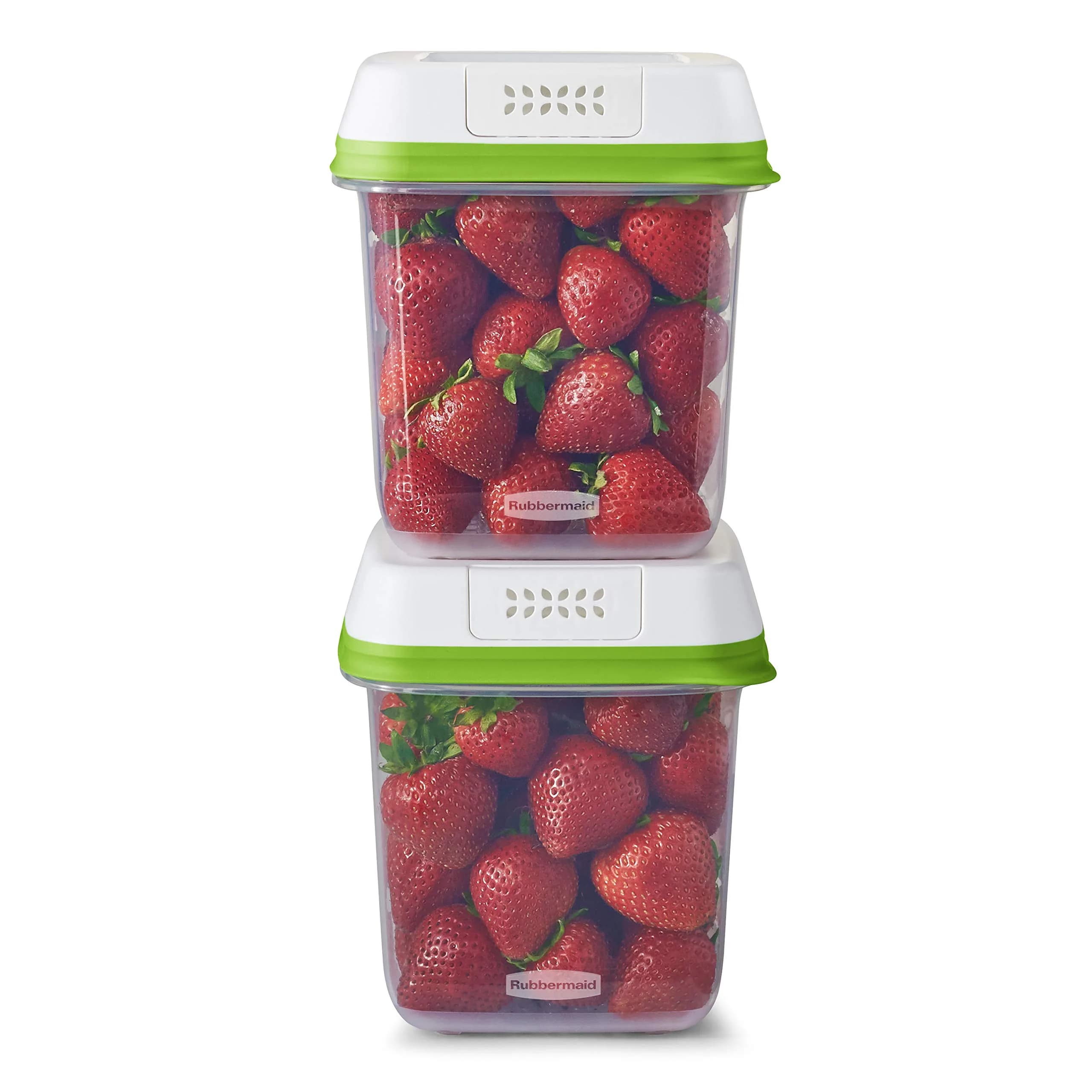 Rubbermaid FreshWorks Produce Saver 2 Pack | Keeps Fruits & Veggies Fresher Longer — 7.2 Cup
