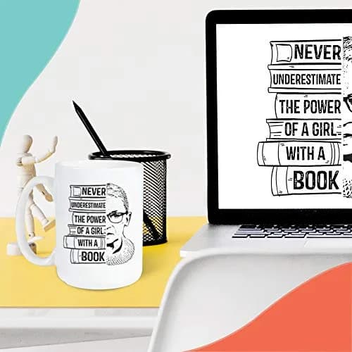 Bubble Hugs Bookworm Mug 15oz | Bookish Coffee Mug for Readers & Book Clubs thumbnail 6