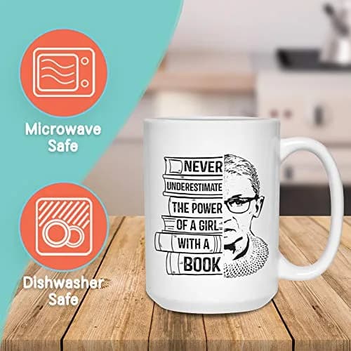 Bubble Hugs Bookworm Mug 15oz | Bookish Coffee Mug for Readers & Book Clubs thumbnail 2