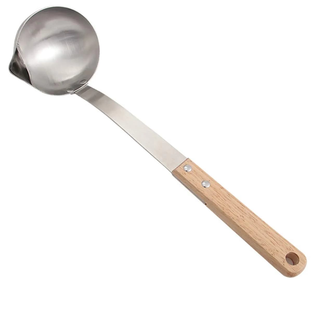 TIYOORTA Soup Ladle Oil Separator 12 in | Stainless Steel Kitchen Colander