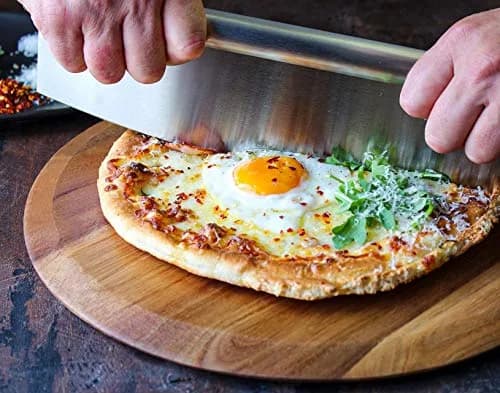 dylan n duke Premium Acacia Pizza Peel (Extra Large) 14" W x16" L | Gourmet Wooden Paddle for Pizza thumbnail 3