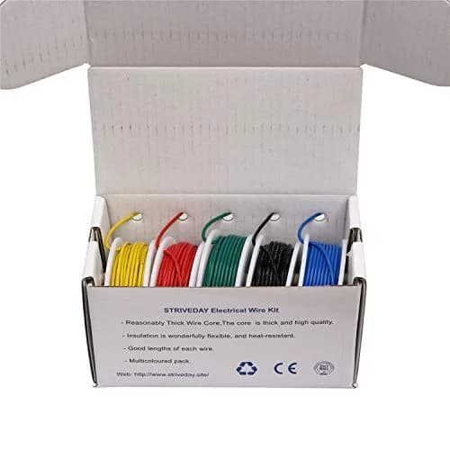 striveday FEP Teflon High Temperature Wire 26AWG (500m Total / 2625 ft) | 300V Rated, -65°C to +200°C thumbnail 2