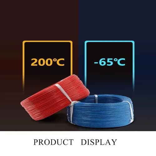 striveday FEP Teflon High Temperature Wire 28AWG (0.32mm) — 300V, 200°C Rated, 5 Colors, 10m Each | Internal Electronic Connections thumbnail 7