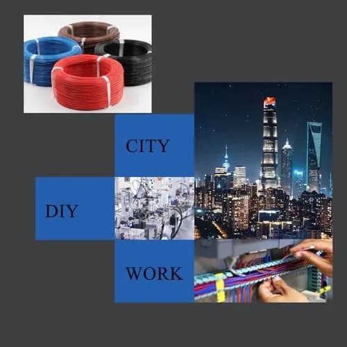 striveday FEP Teflon High Temperature Wire 28AWG (0.32mm) — 300V, 200°C Rated, 5 Colors, 10m Each | Internal Electronic Connections thumbnail 8