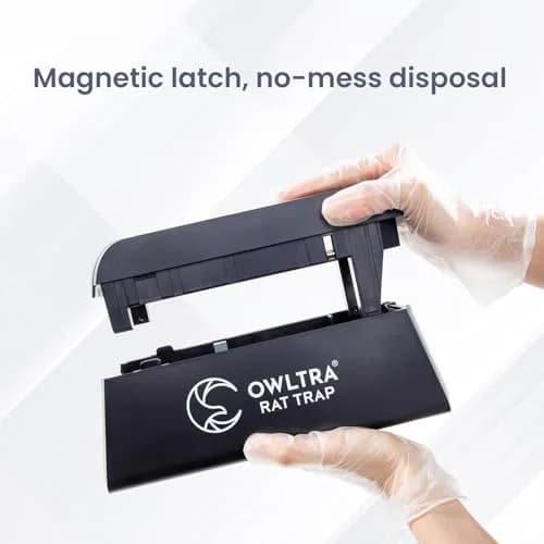 OWLTRA OW-1 Electric Rat Trap with Pet-Safe Trigger | 10.39 cm (4.09 in) x 12.80 cm (5.04 in) x 27.79 cm (10.94 in) thumbnail 4