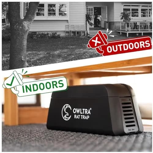 OWLTRA OW-1 Electric Rat Trap with Pet-Safe Trigger | 10.39 cm (4.09 in) x 12.80 cm (5.04 in) x 27.79 cm (10.94 in) thumbnail 6