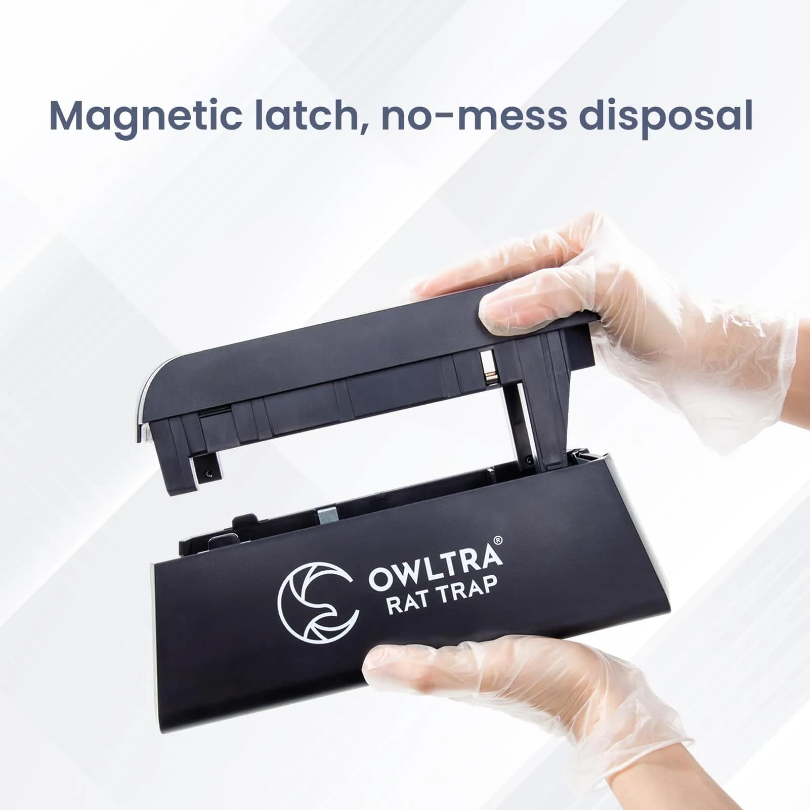 OWLTRA OW-1 Electric Rat Trap with Pet-Safe Trigger | 10.39 cm (4.09 in) x 12.80 cm (5.04 in) x 27.79 cm (10.94 in) - view 4