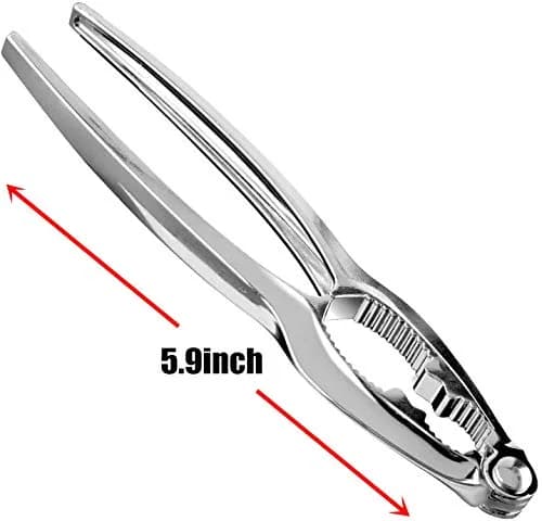 Ajmyonsp 3-Piece Stainless Steel Crab & Nut Cracker Set with Storage Bag | Heavy Duty Zinc Alloy Tools thumbnail 4