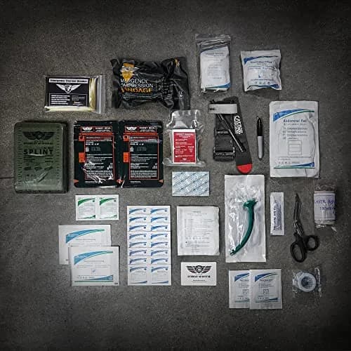EVERLIT Advanced Emergency Trauma Kit, 92 Piece Set | Military-Grade First Aid for Outdoors & Disasters thumbnail 6
